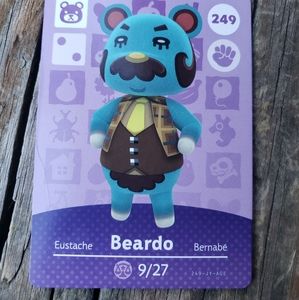 Beardo Animal Crossing Amiibo Card #249